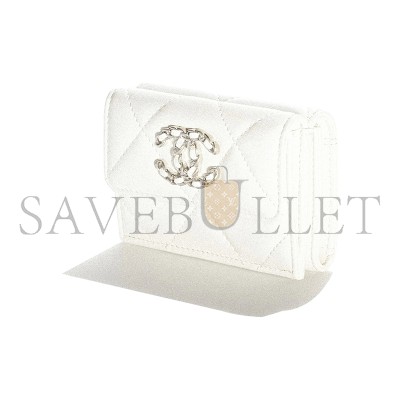 CHANEL 19 FLAP WALLET AP1789 B07327 10601 (12*7.5*2.5cm)