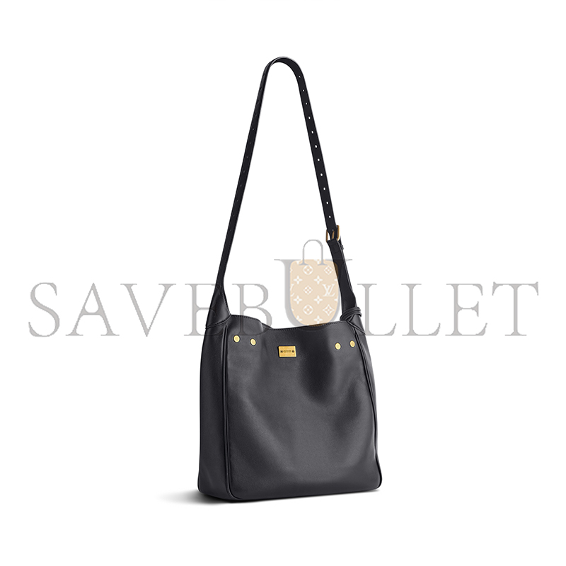 BALENCIAGA BEL AIR SMALL HOBO BAG IN BLACK SMOOTH CALFSKIN, GOLD HARDWARE 8110182ABAV1000 (26.9*25.9*9.9cm) BALENCIAGA BEL AIR SMALL HOBO BAG IN BLACK SMOOTH CALFSKIN, GOLD HARDWARE 8110182ABAV1000 (26.9*25.9*9.9cm)