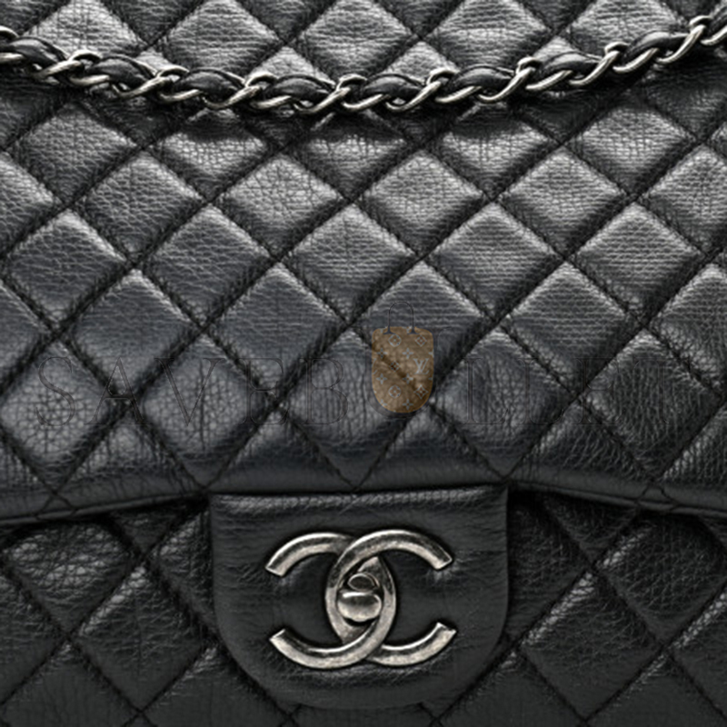 CHANEL XXL TRAVEL FLAP BAG BLACK 1065327 (45*28*15cm)